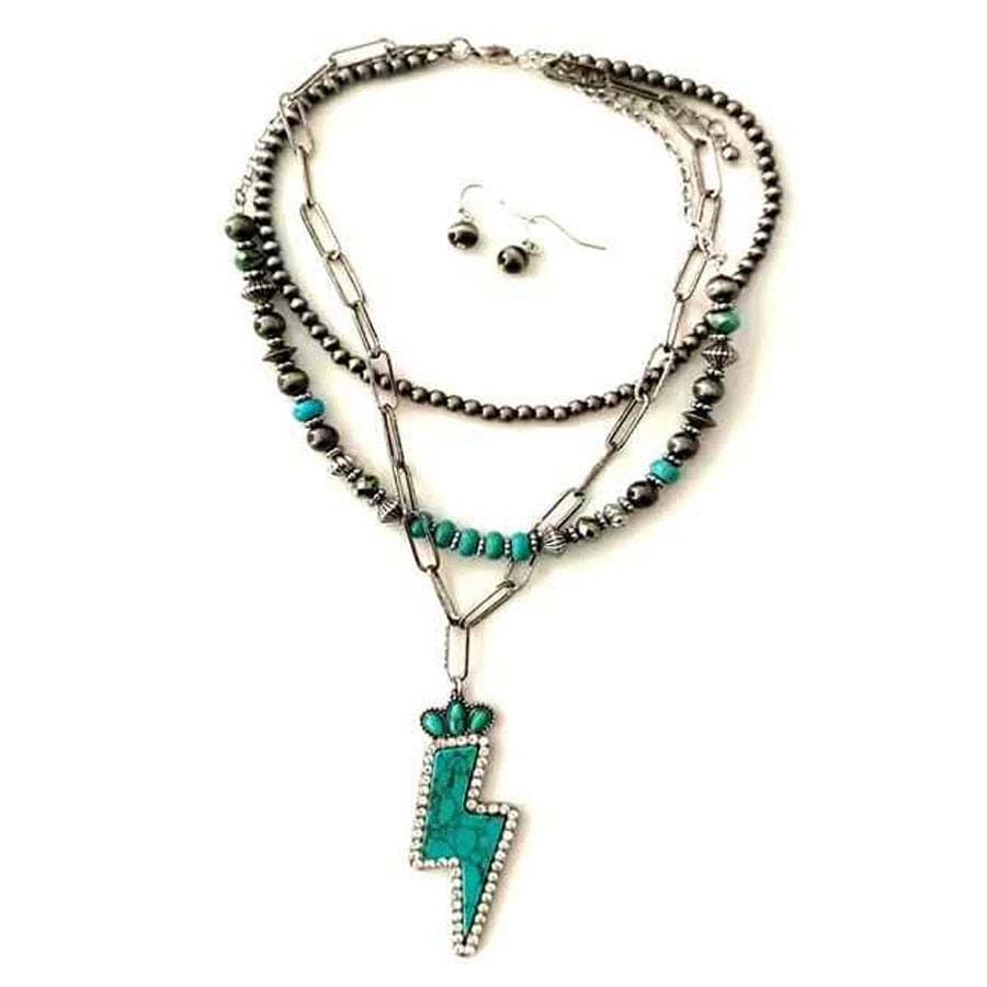 Lightning Bolt Layered Necklace