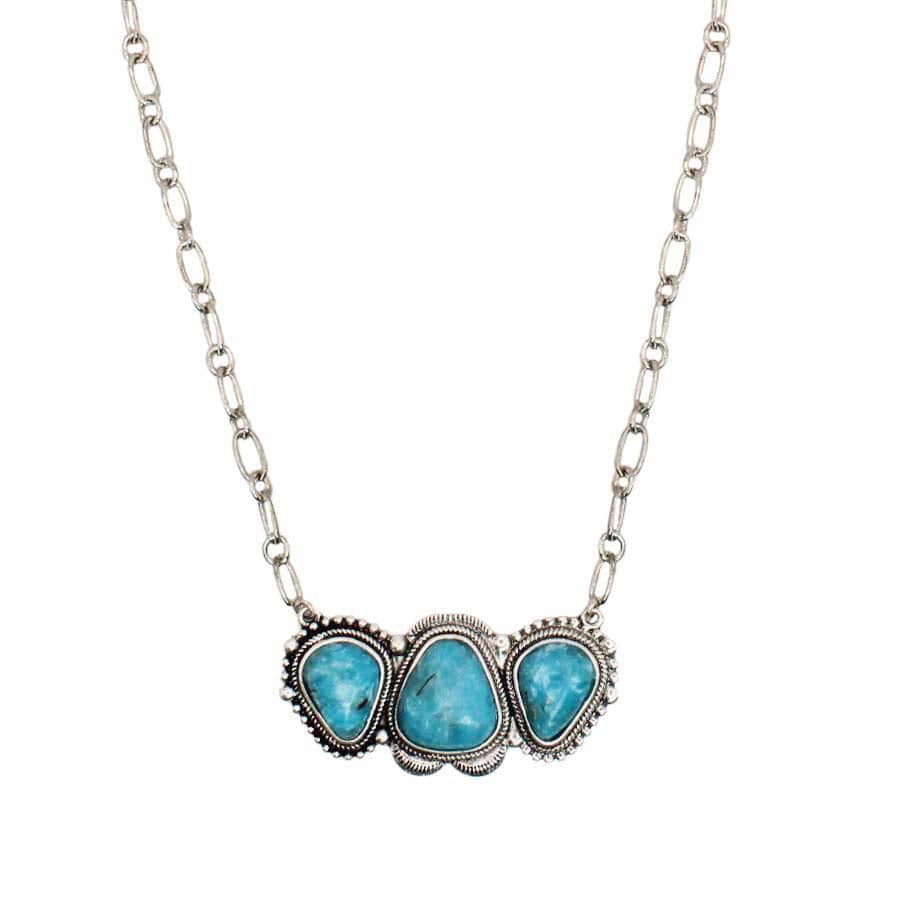 Cowgirl Couture 3 Stone Pendant Necklace