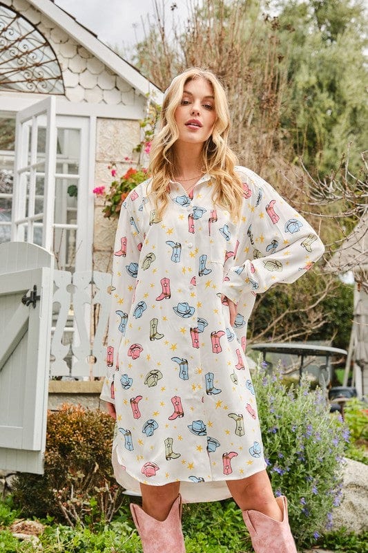 The Buckle Bunny Button Up Tunic