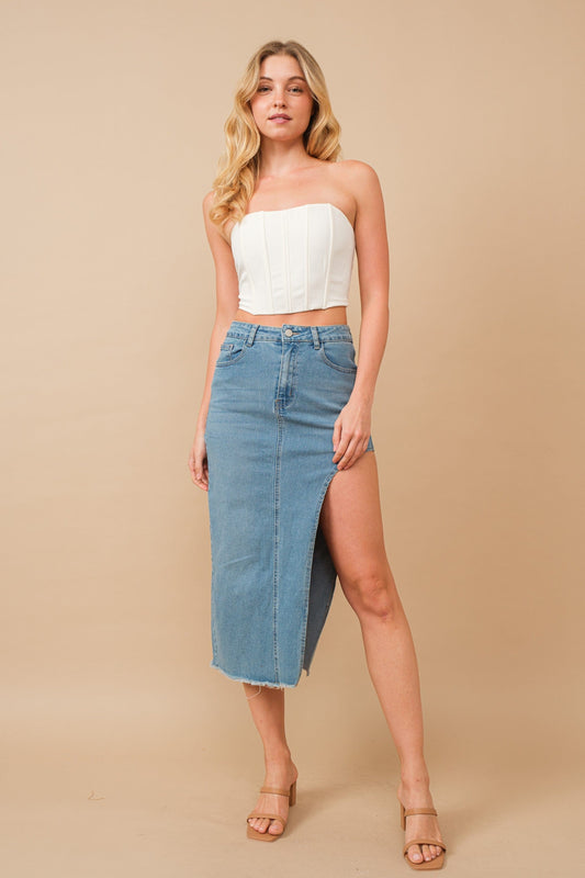 The Wild One Denim Midi