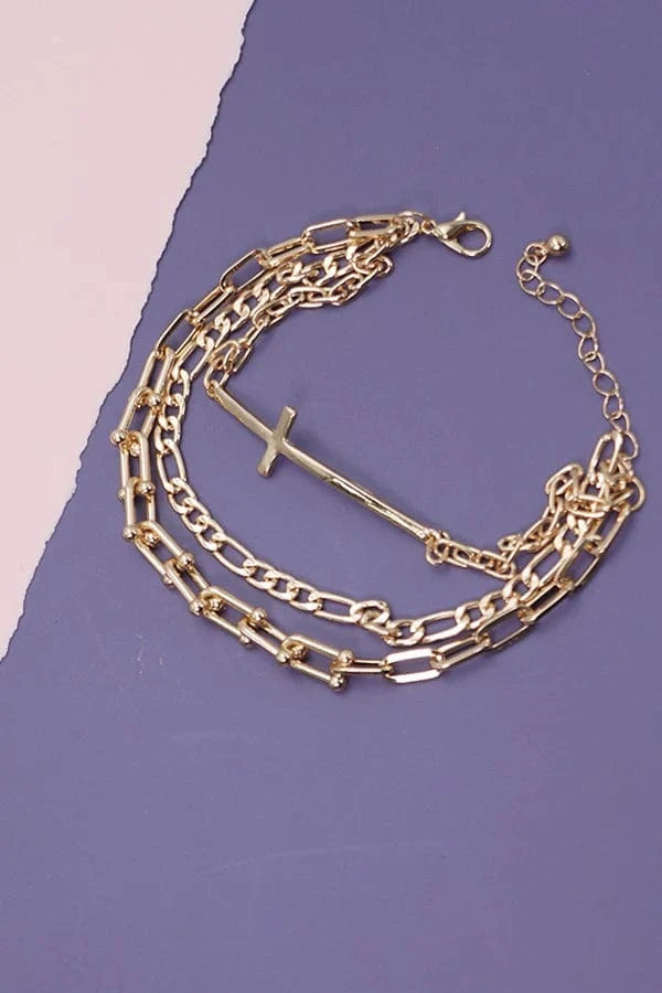 Cross Multi Bracelet Set