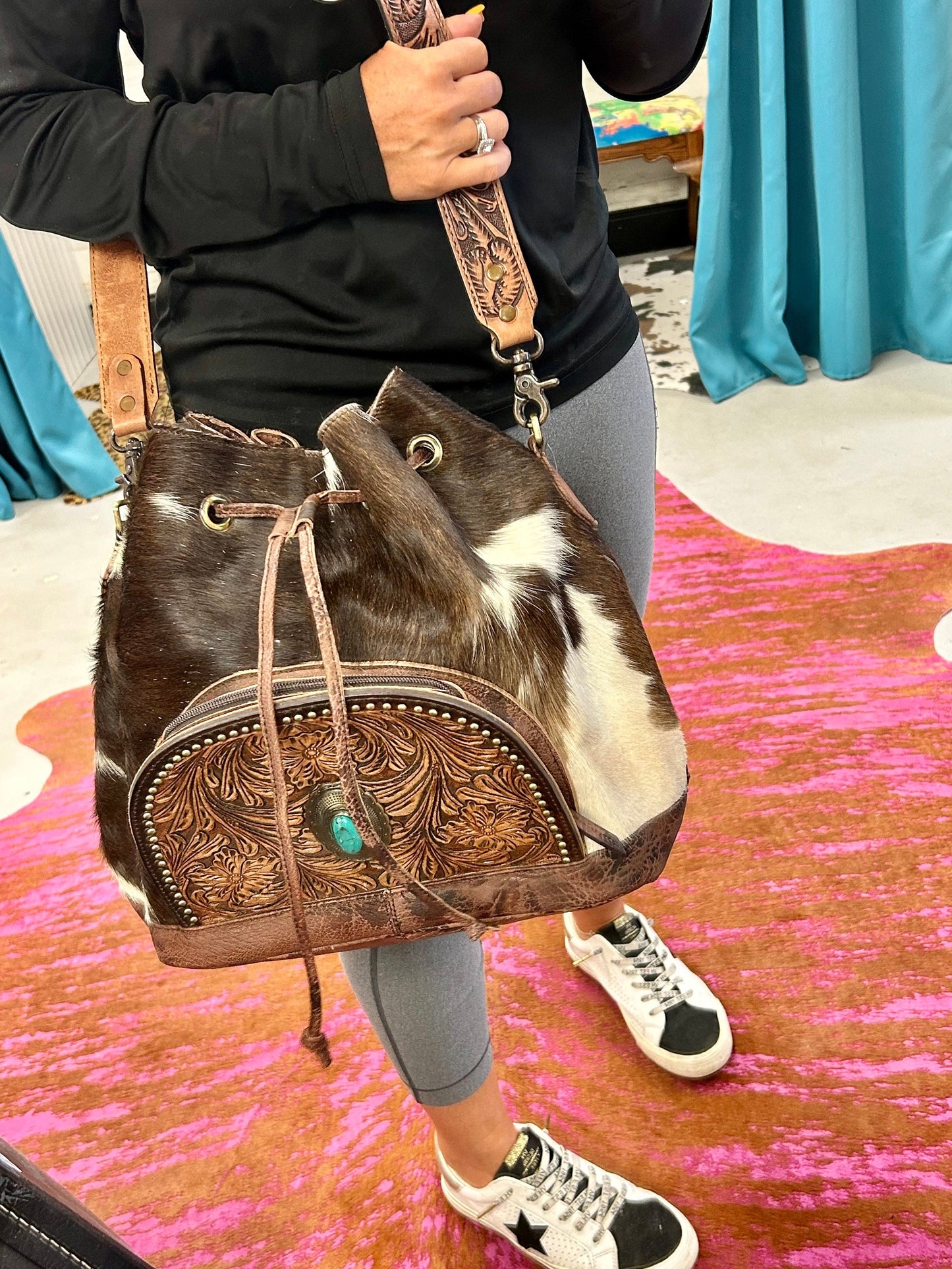 The Turquoise Gypsy Bucket Bag