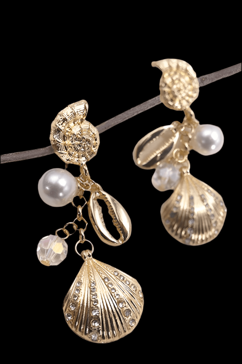 Coastal Cowgirl Seashell Earrings