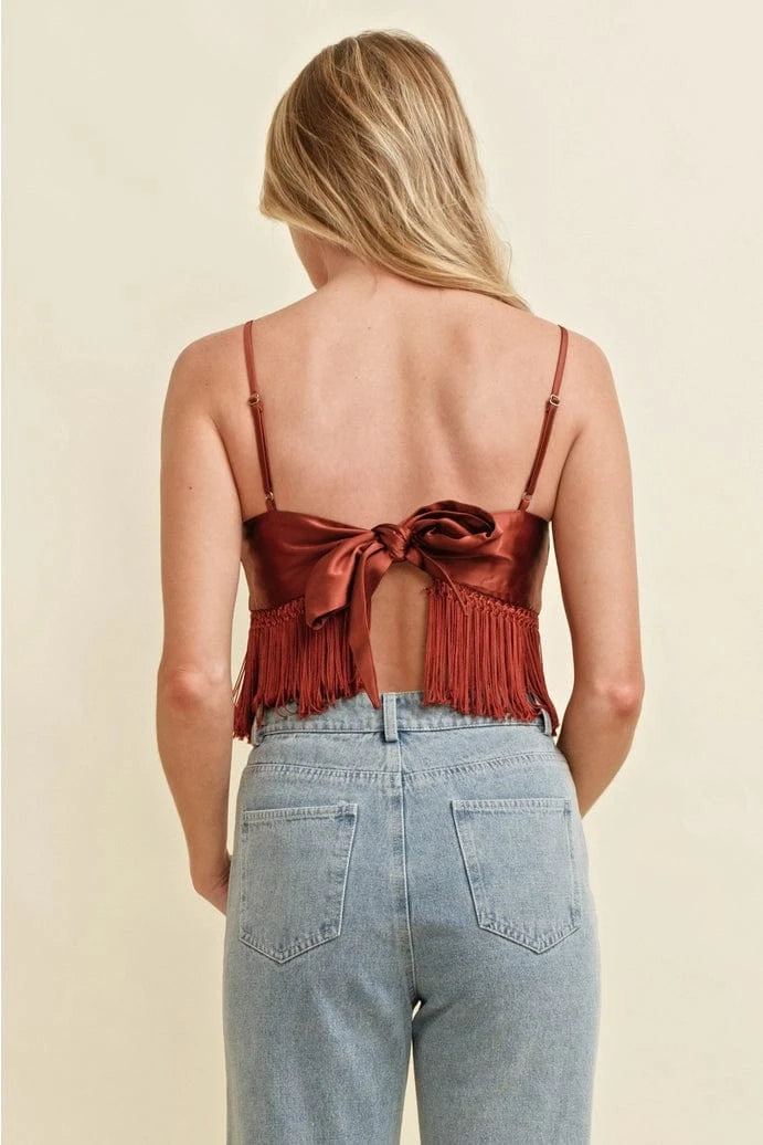 Fringe With Benefits Scarf Top