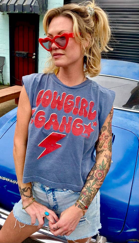 Cowgirl Gang Muscle Crop Top