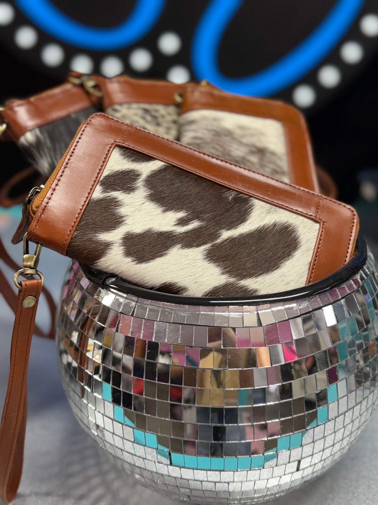 The Whiskey Wanderer Cowhide Clutch Wallet