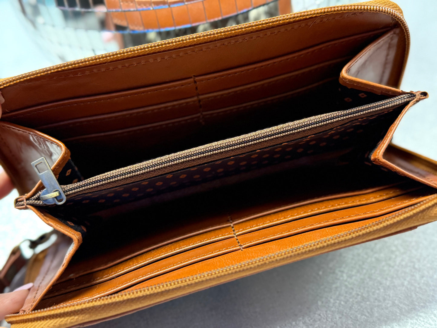 The Whiskey Wanderer Cowhide Clutch Wallet