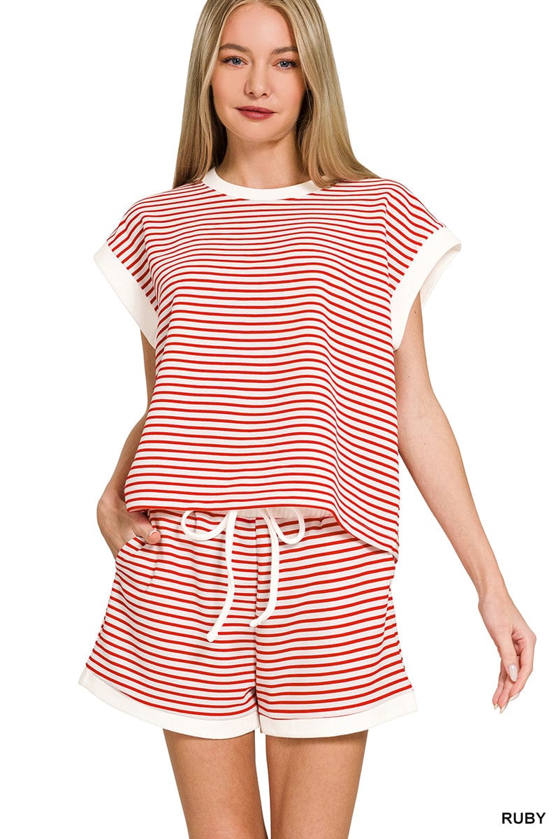 The Seaside Cowgirl Striped Set