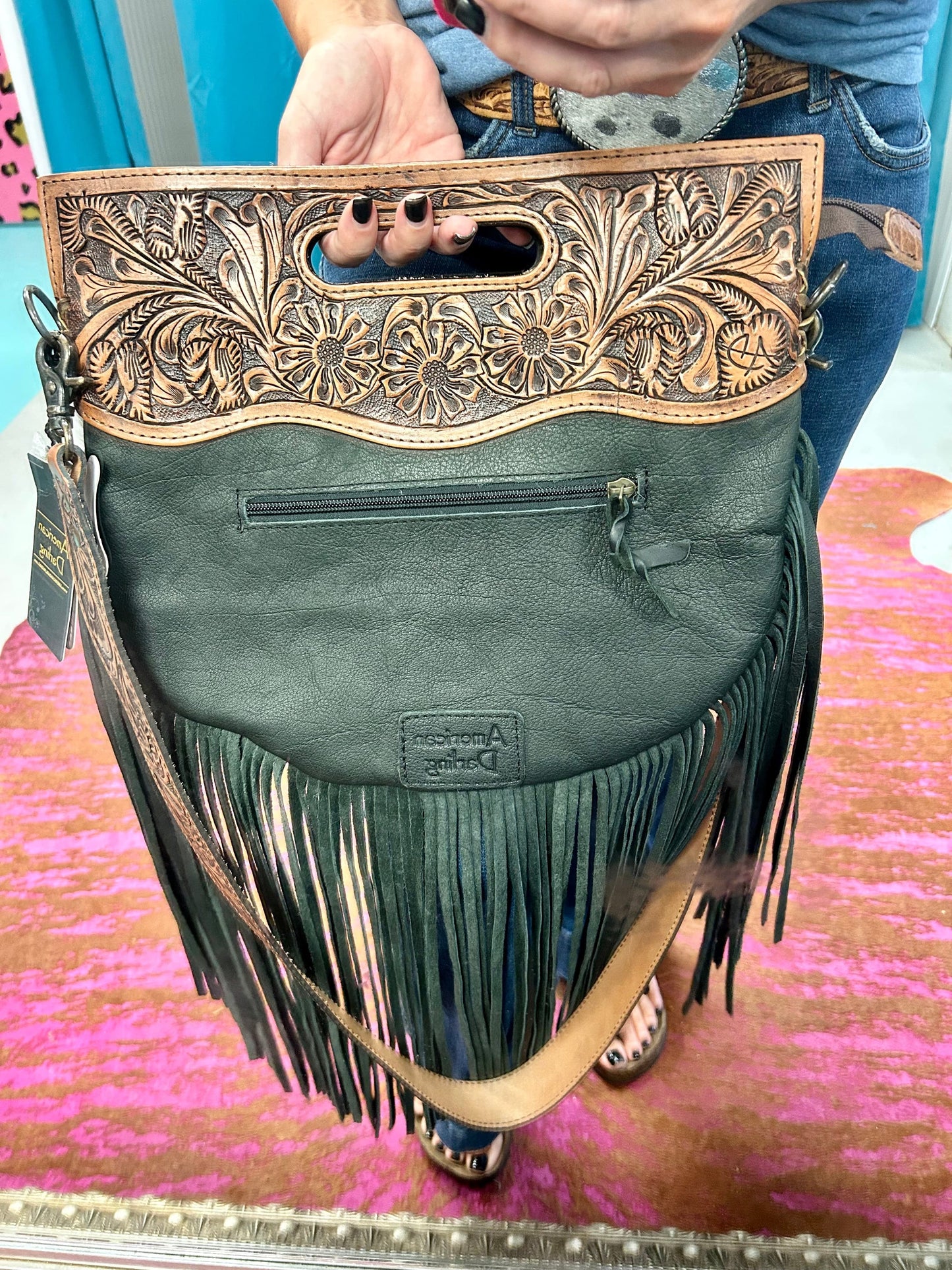 Pretty Little Liar Large Cowhide Bag