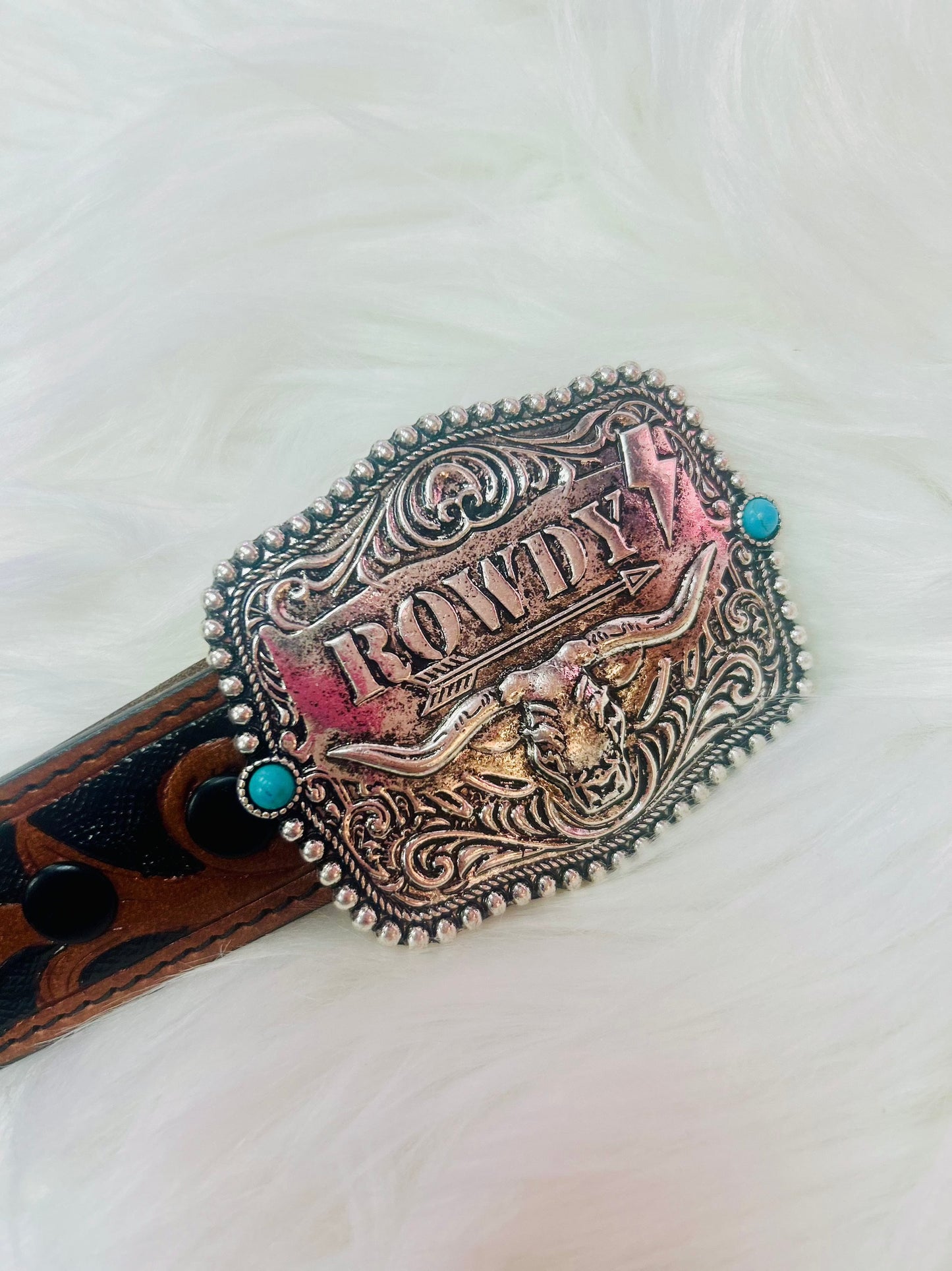 Rowdy Western Belt Buckle