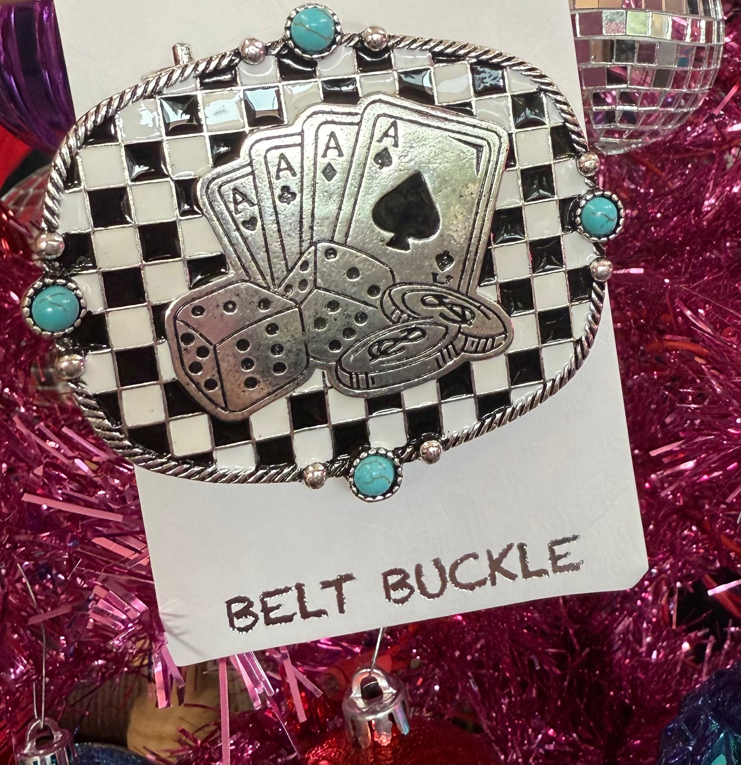 The Gambler Belt Buckle