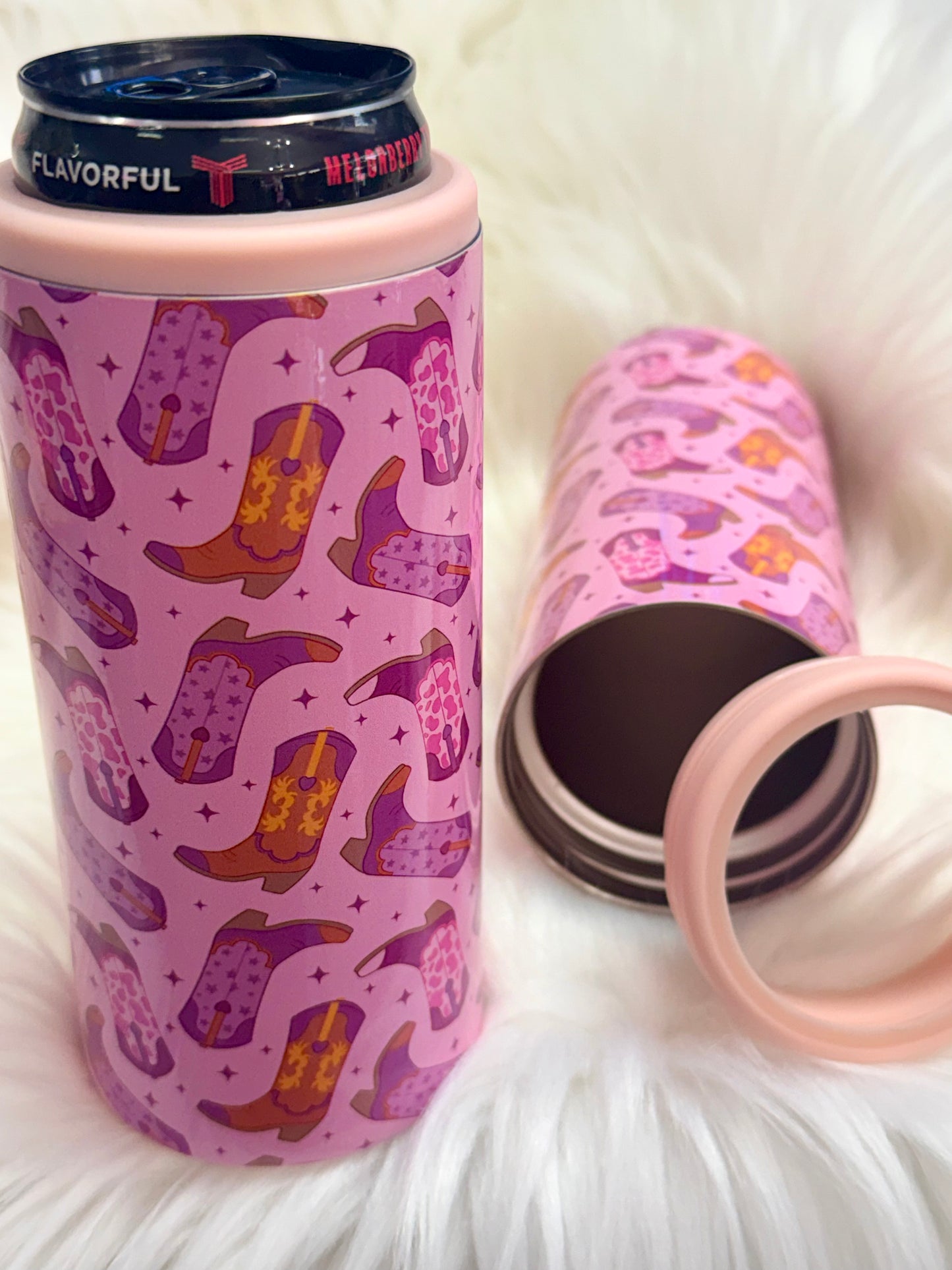 Sippin Pretty Slim Can Coozie