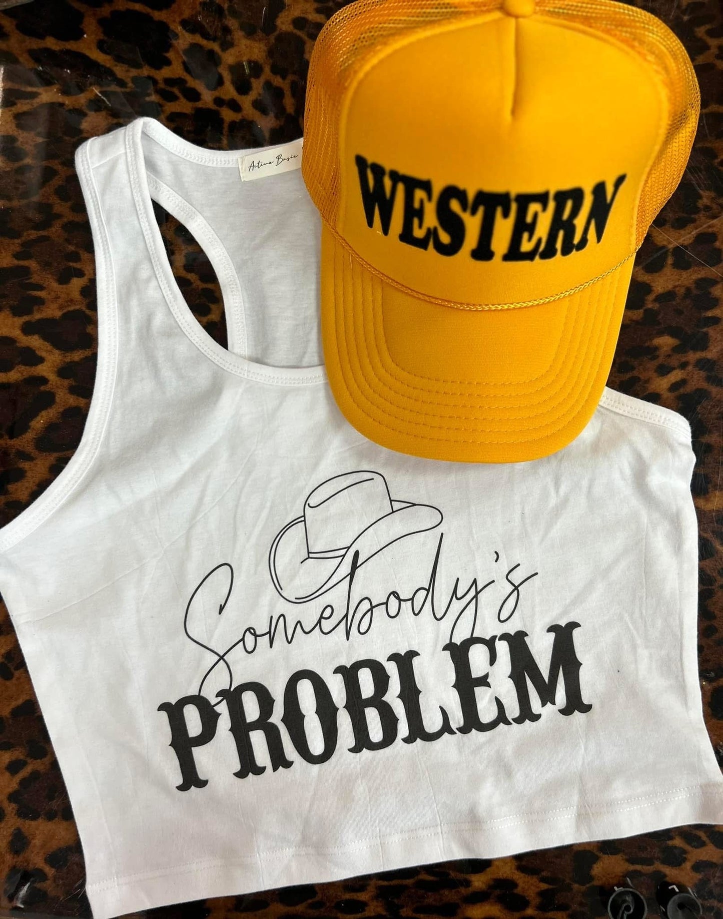 Somebody's Problem Cropped Tank