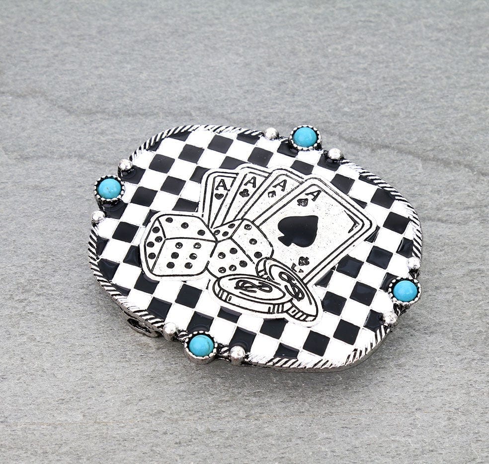 The Gambler Belt Buckle