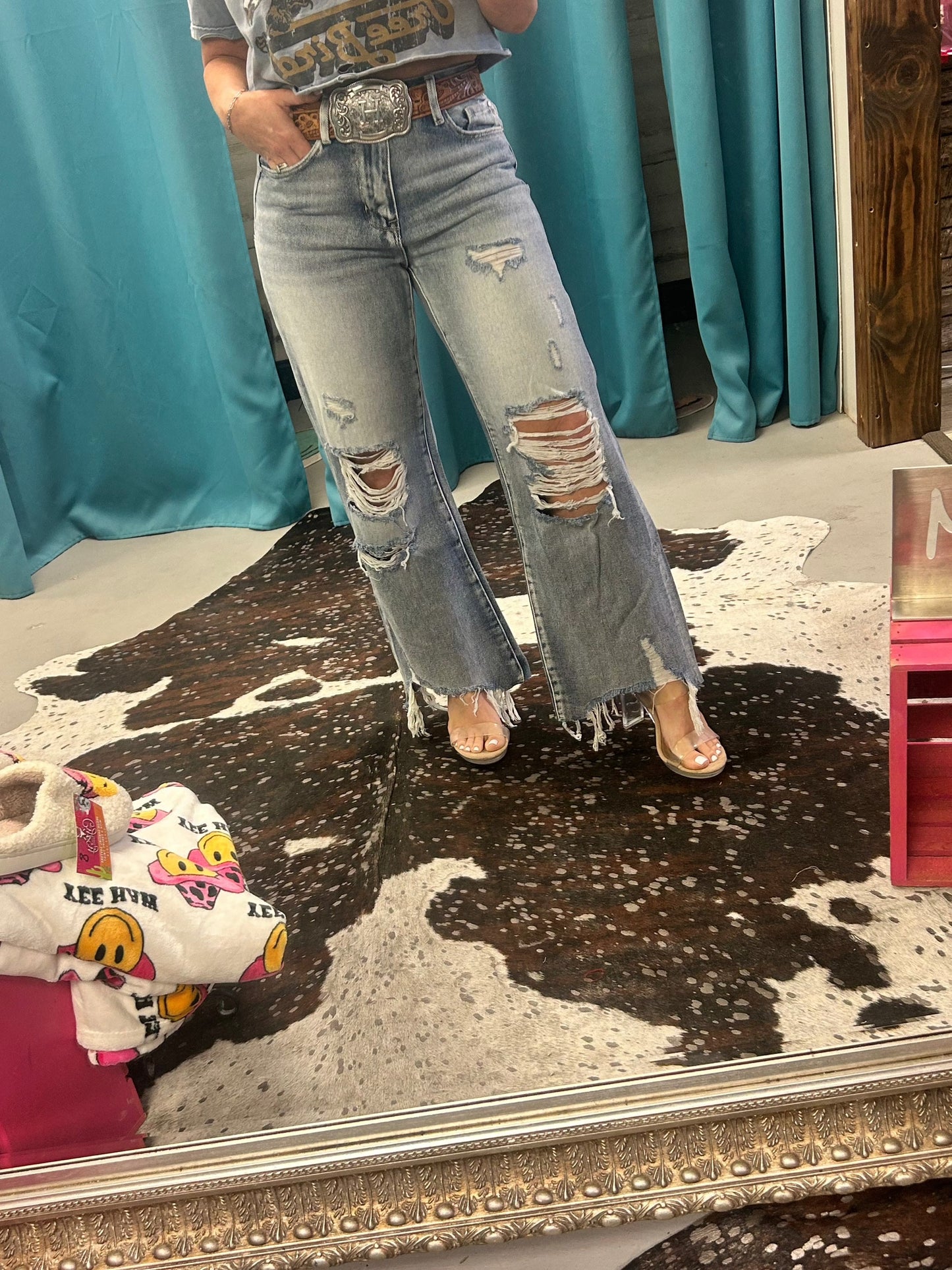 Rodeo Roundup Vintage Cropped Flares
