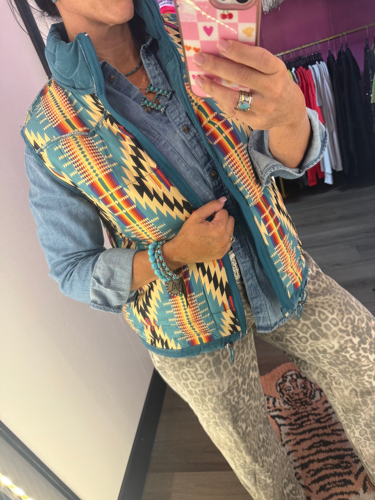 Boot Stitch Puffer Vest