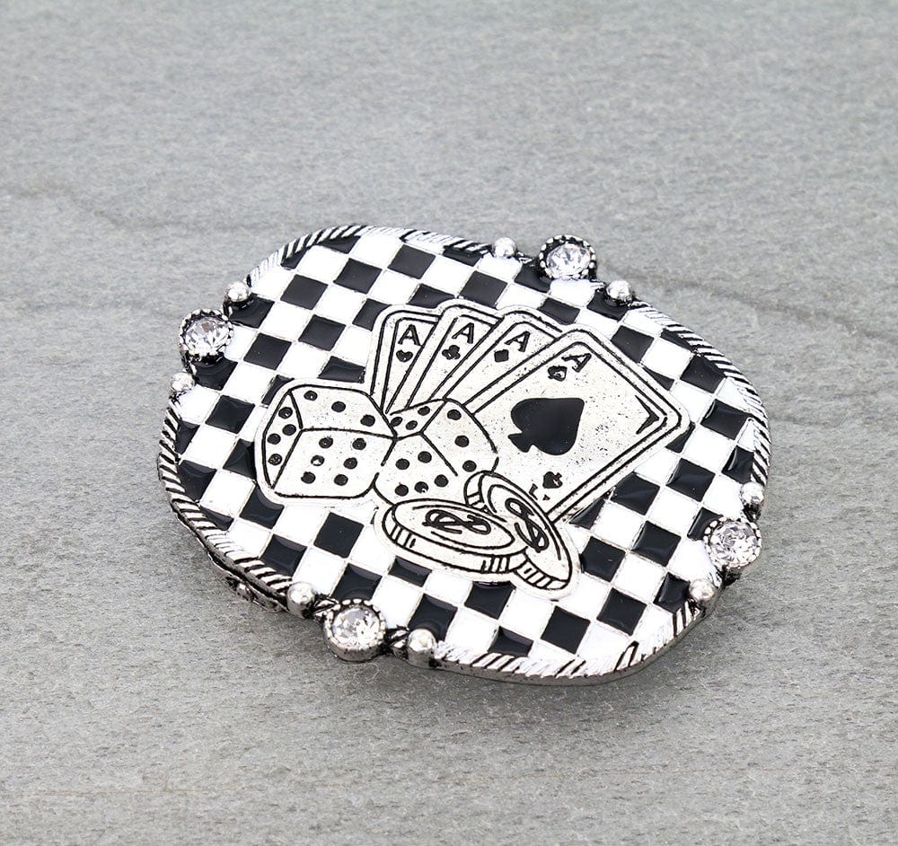 The Gambler Belt Buckle