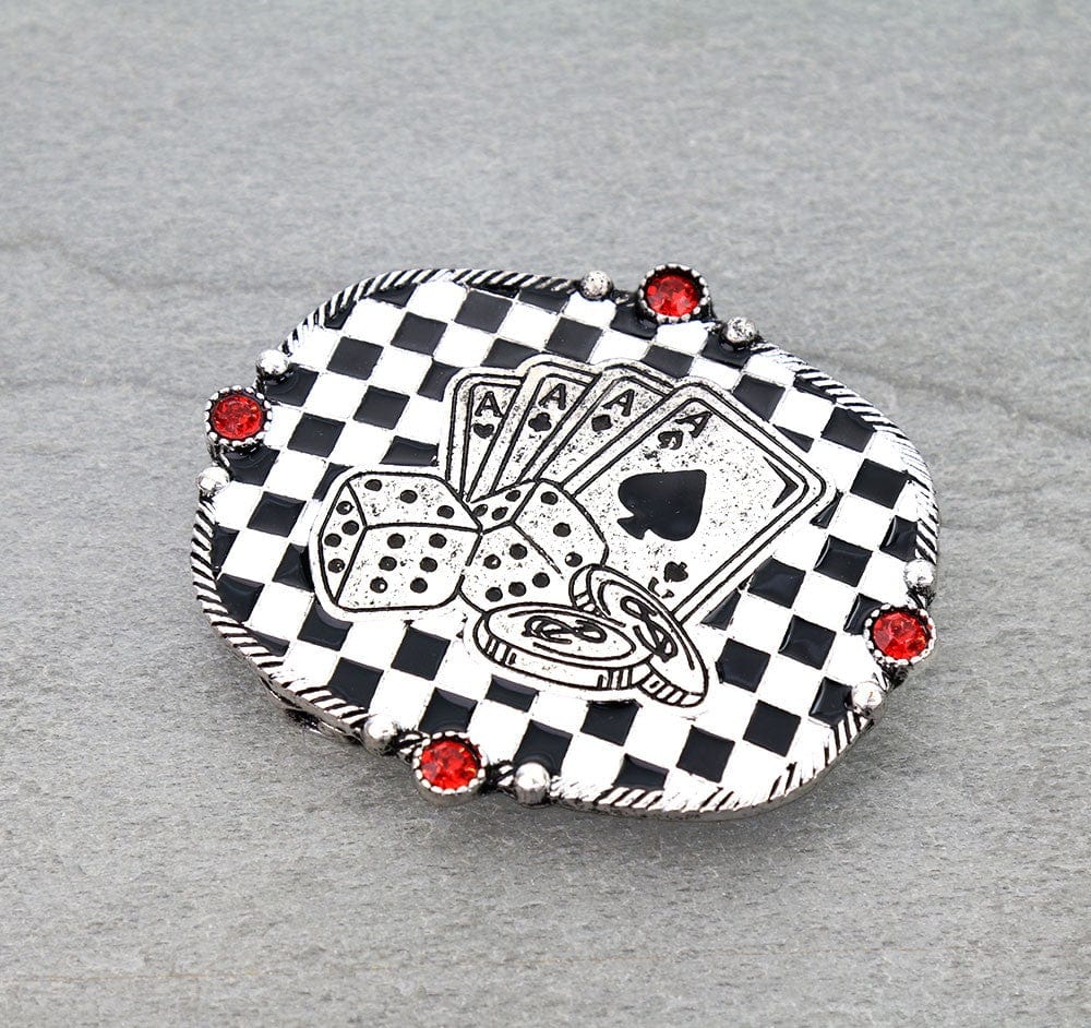 The Gambler Belt Buckle