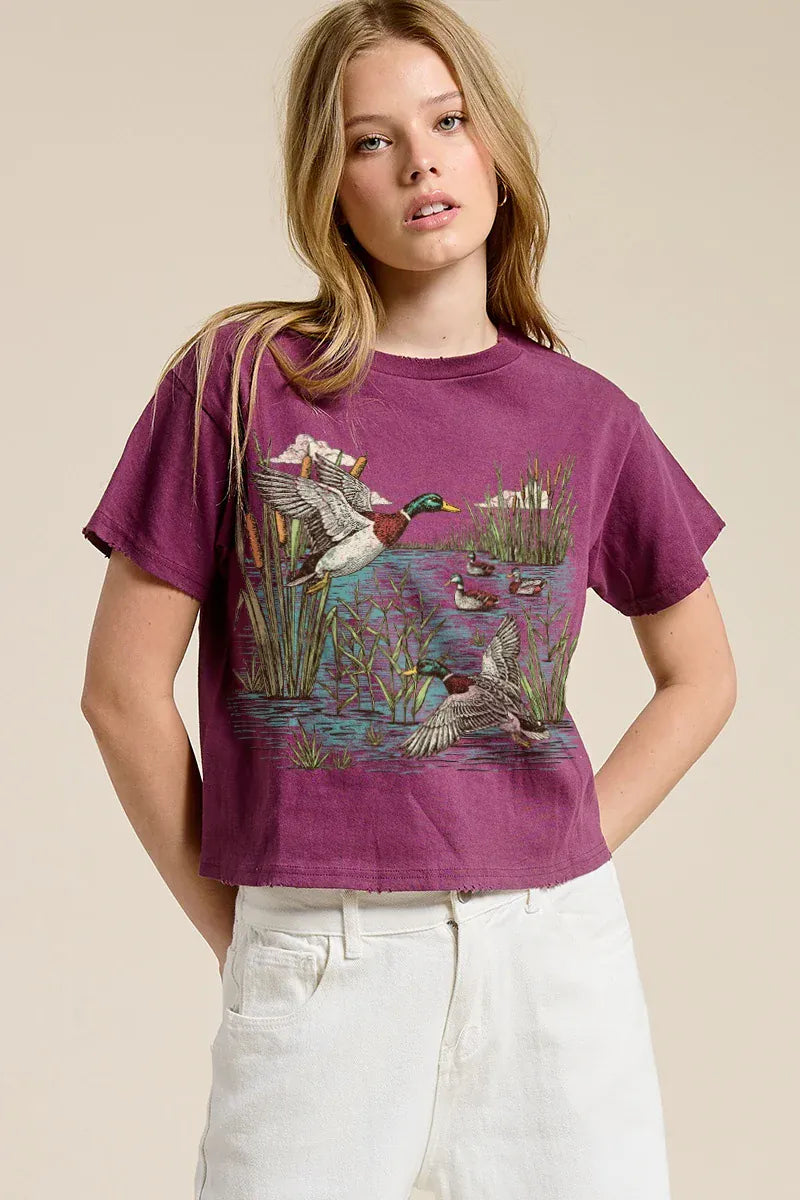 Backwater Mallard Crop Top