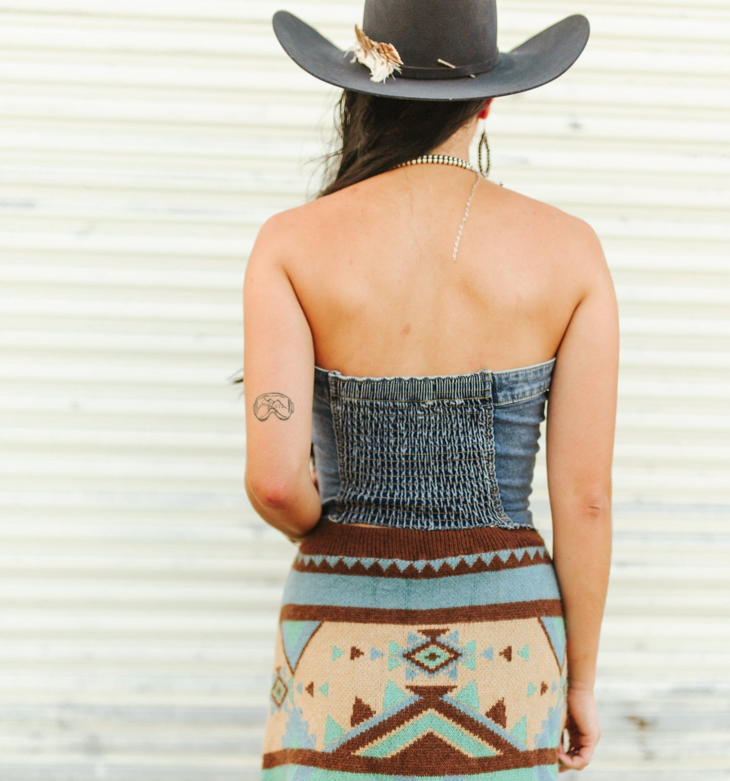 Denim & Dusk Button Down Corset