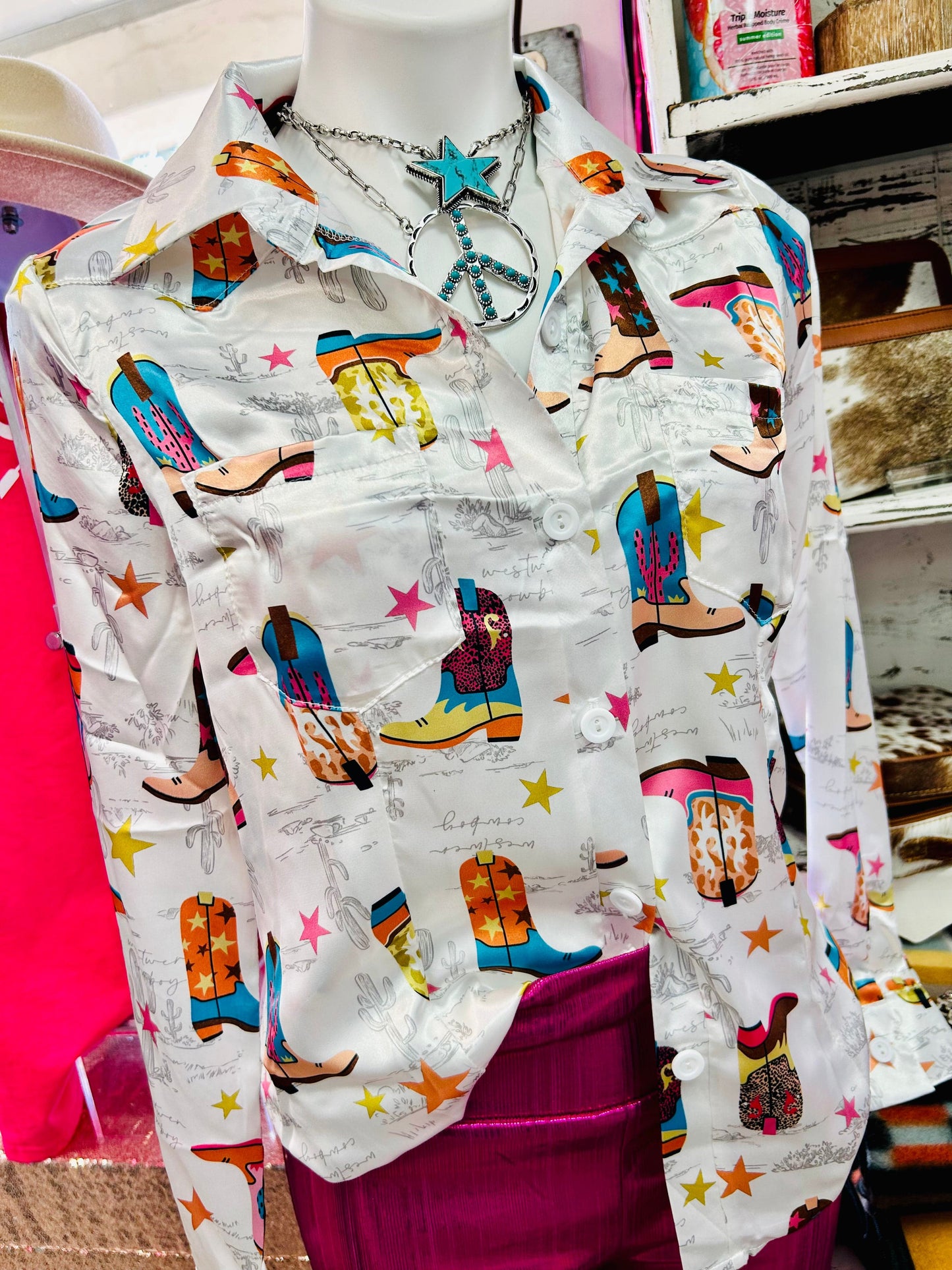 The Desert Barbie Button Up