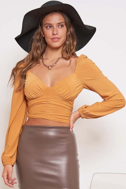 Sweetheart Neckline Blouse