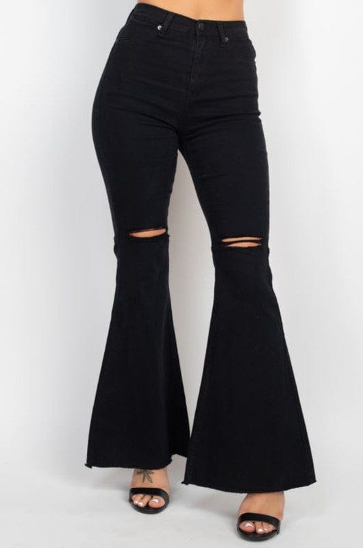 Light Black Distressed Bells