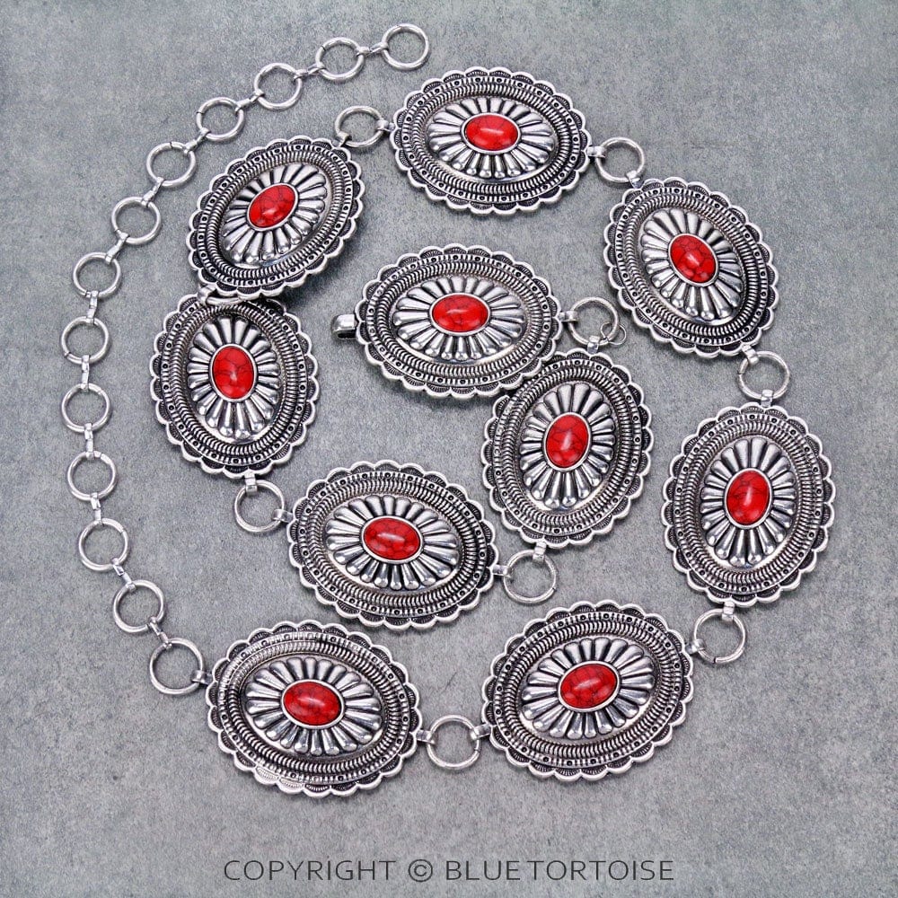Red Concho Belt