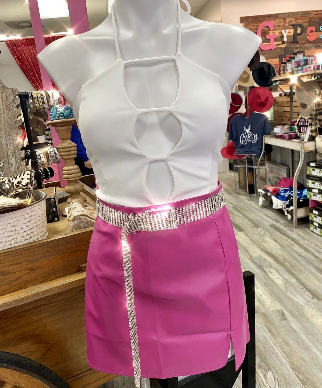 Western Barbie Mini Skirt