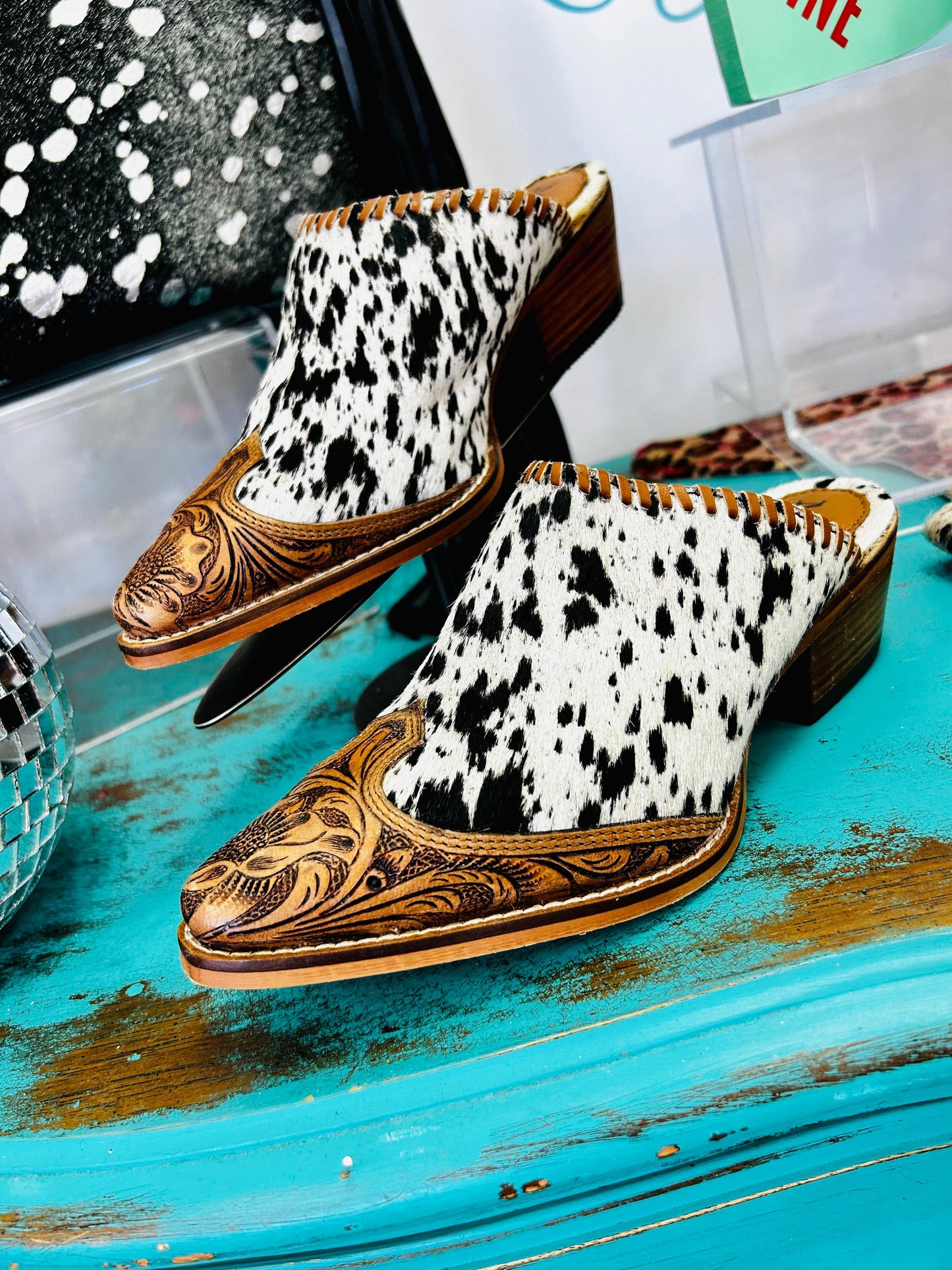 The Dixie Darlin Cowhide Mules