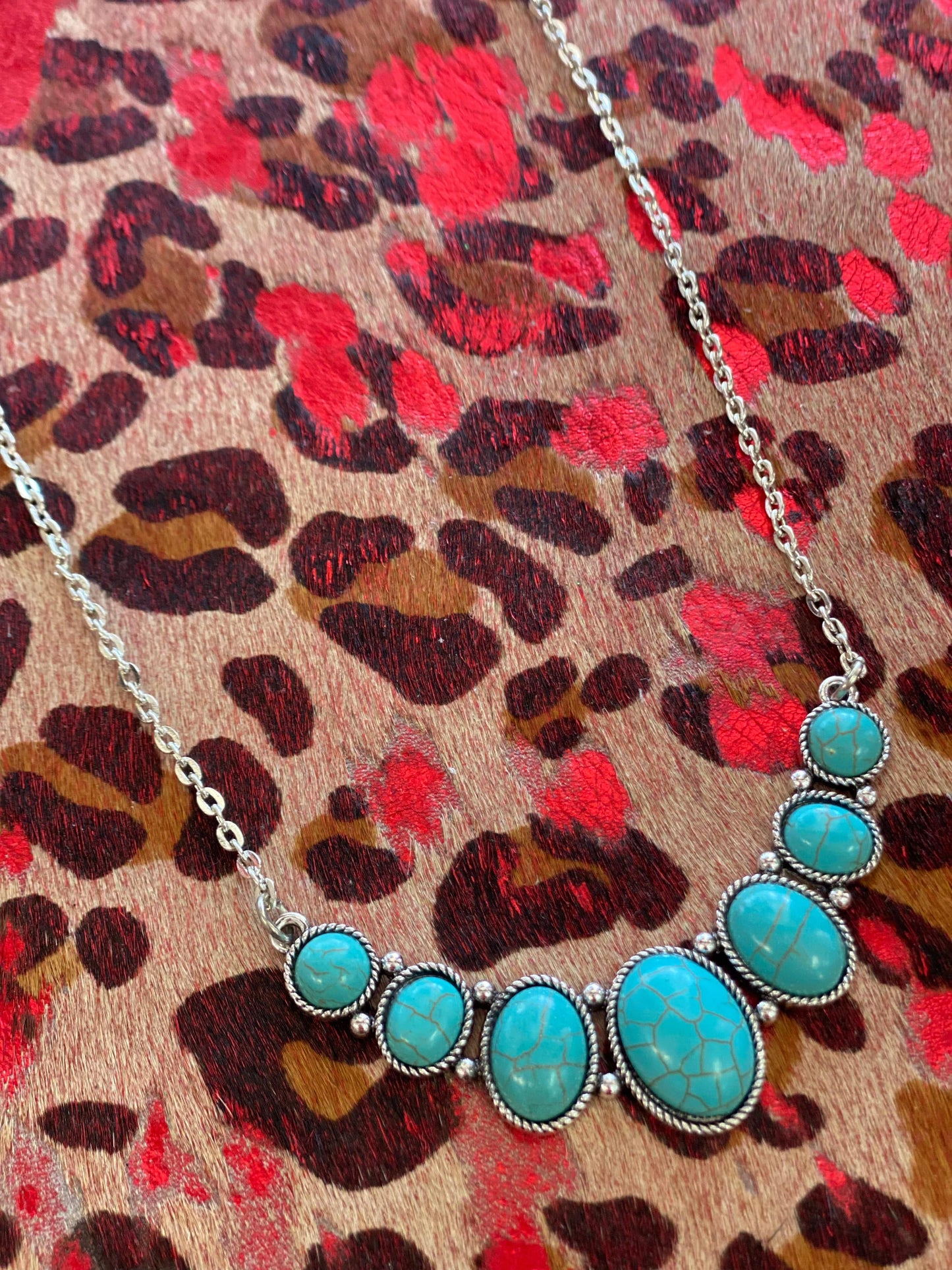 Curved Turquoise Necklace