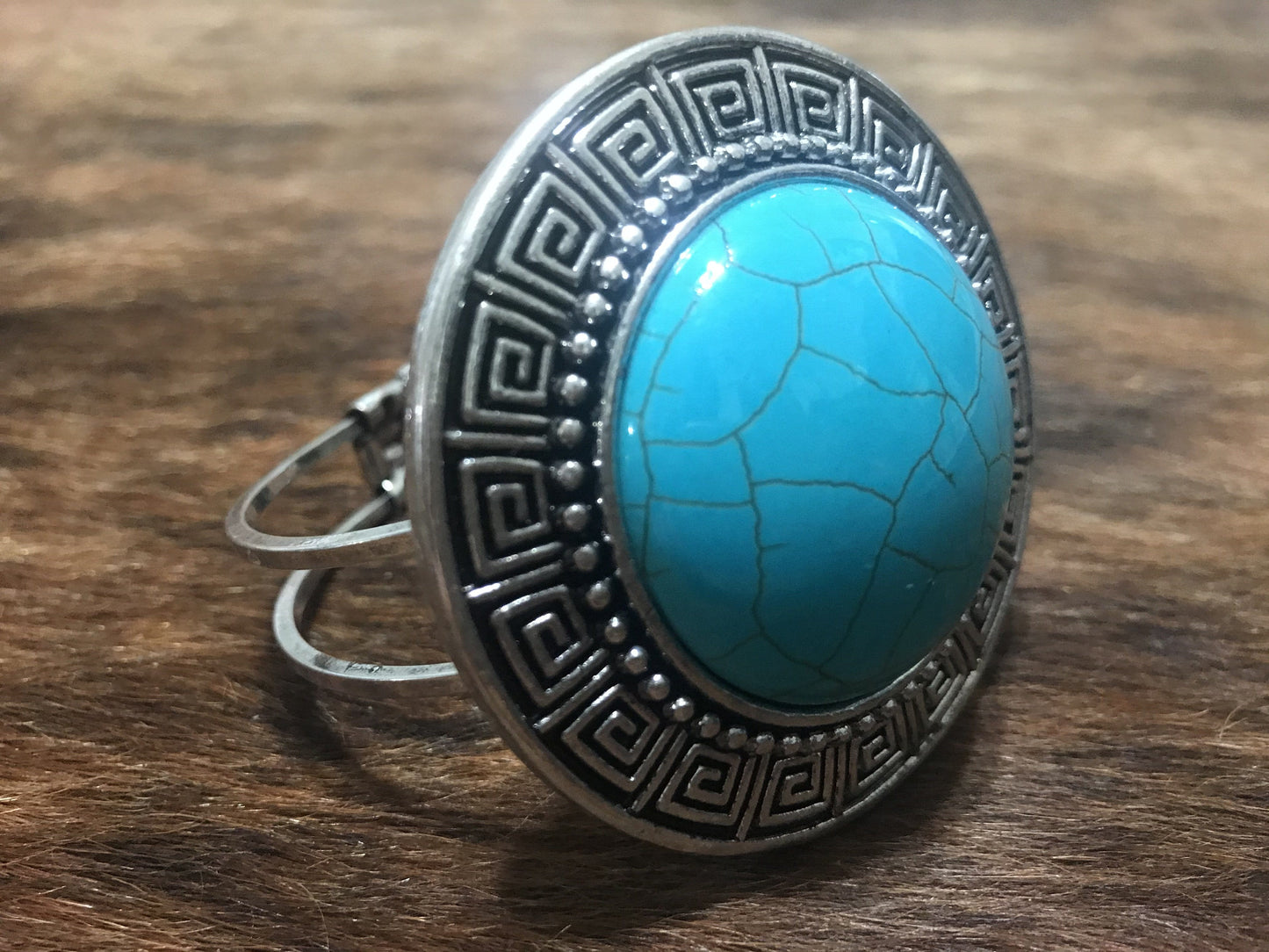 Turquoise Hinged Bangle