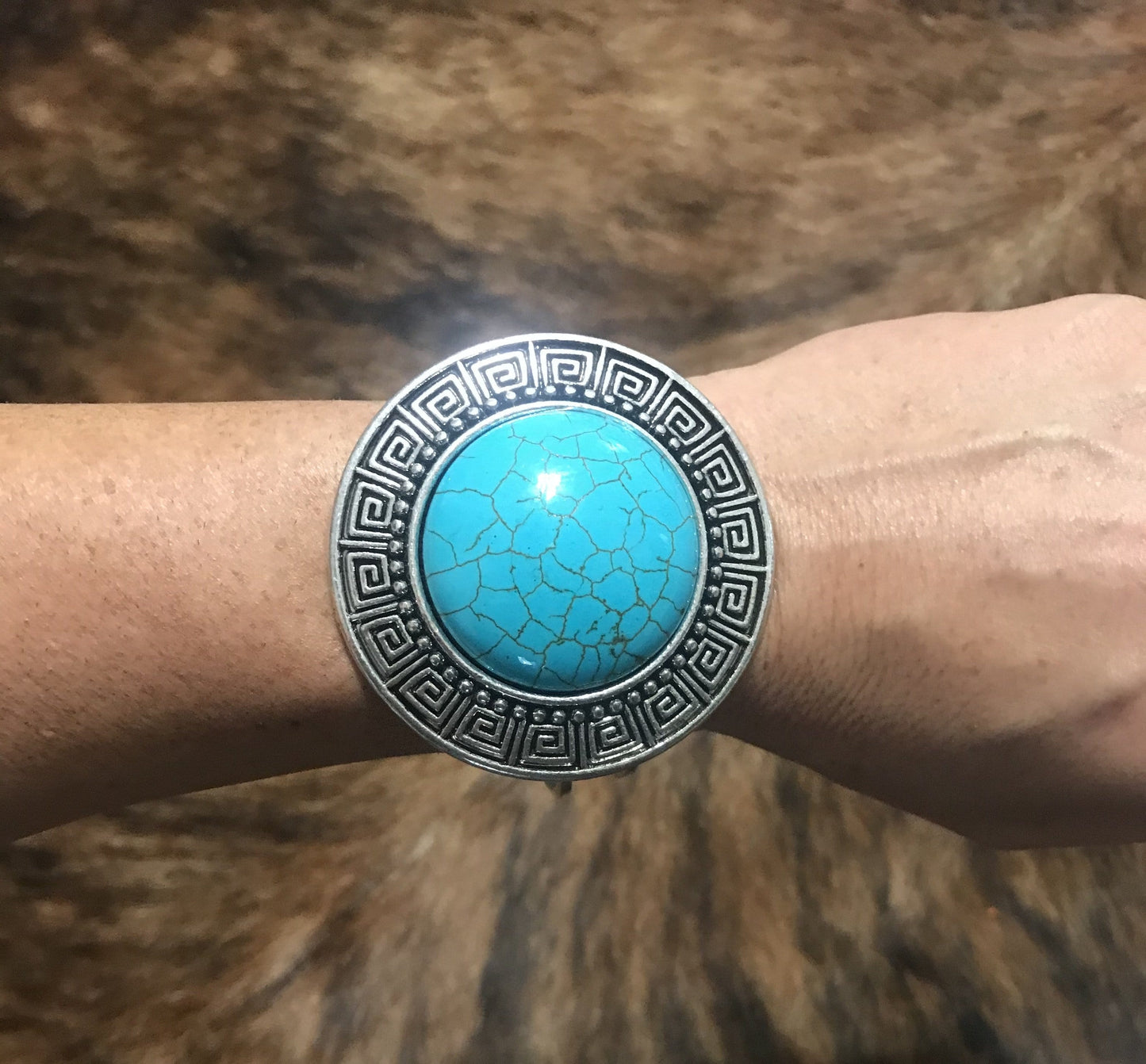 Turquoise Hinged Bangle