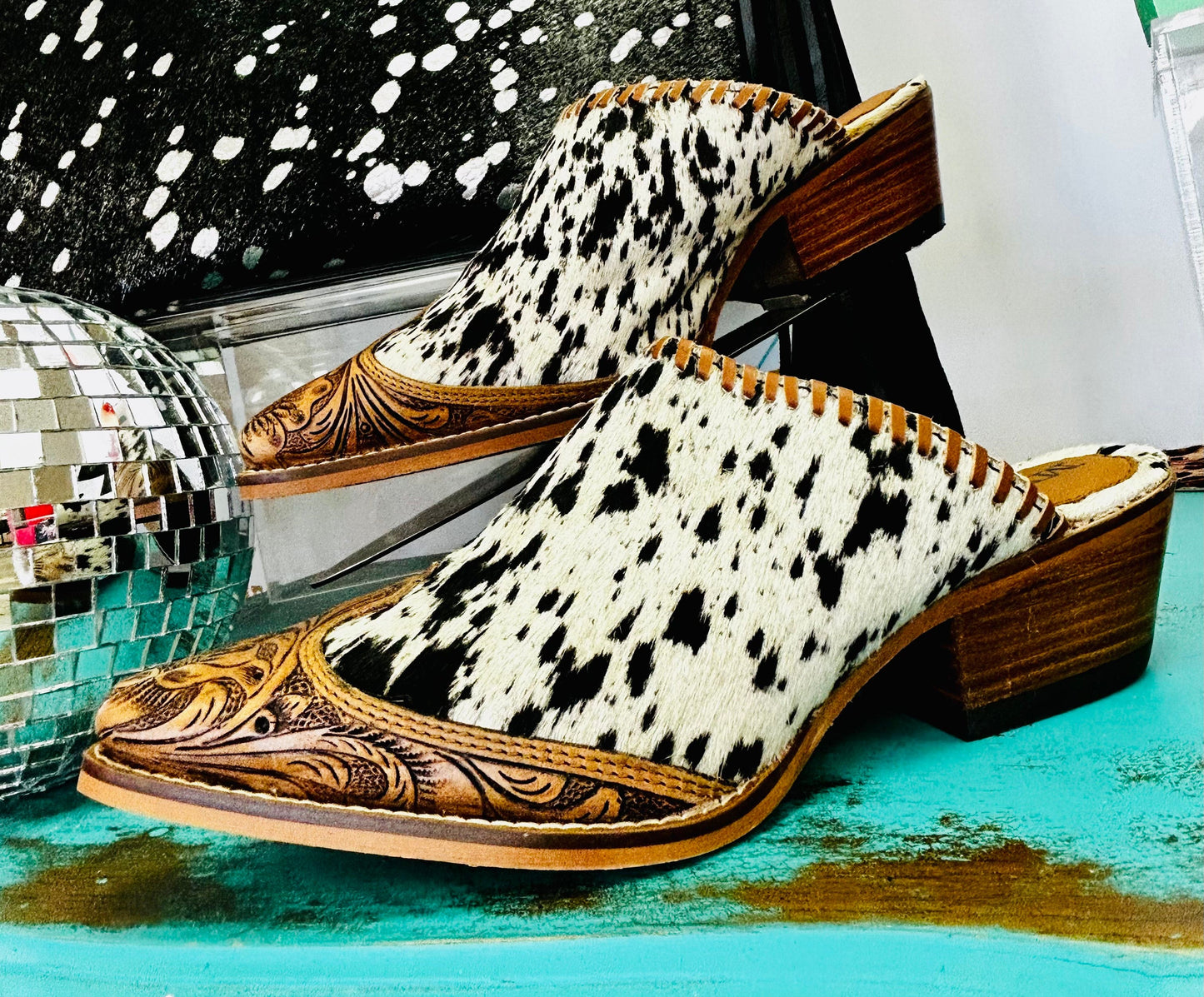 The Dixie Darlin Cowhide Mules