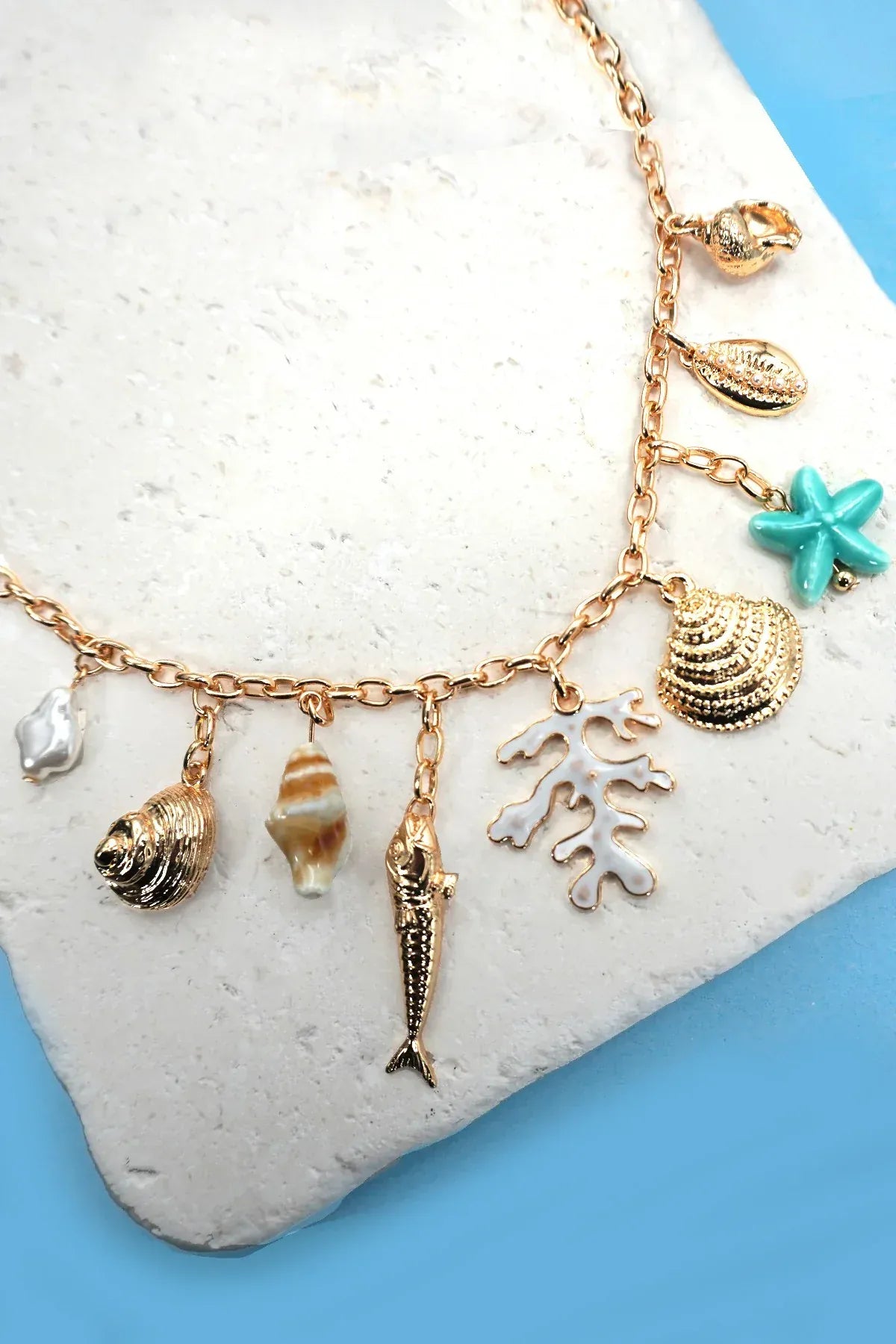 Coastal By Gypsy Outlaw Puka Seashell Charm Necklace