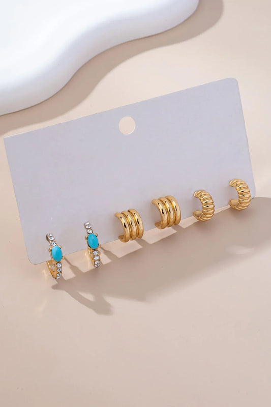 Coastal By Gypsy Outlaw Hoop Trio Set