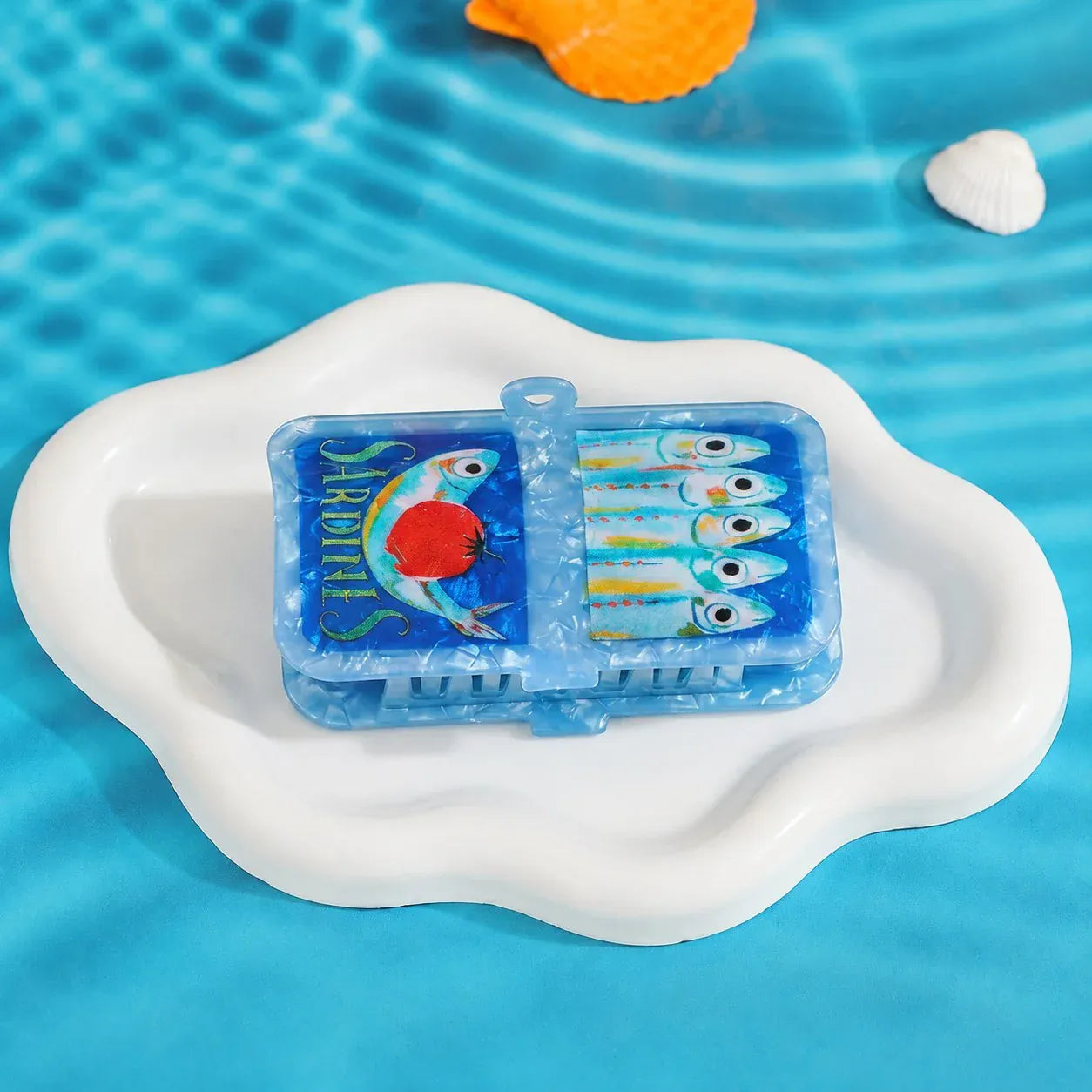 Sardine Tin Claw Clip