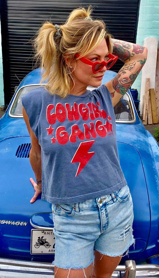 Cowgirl Gang Muscle Crop Top