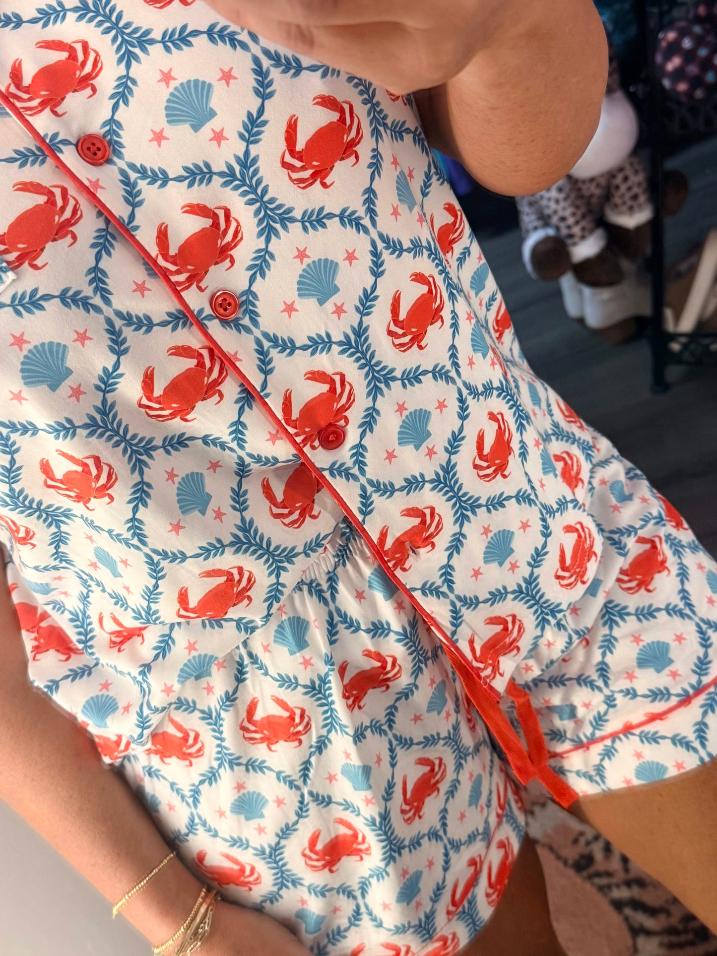 The Coastie Crab PJ Set