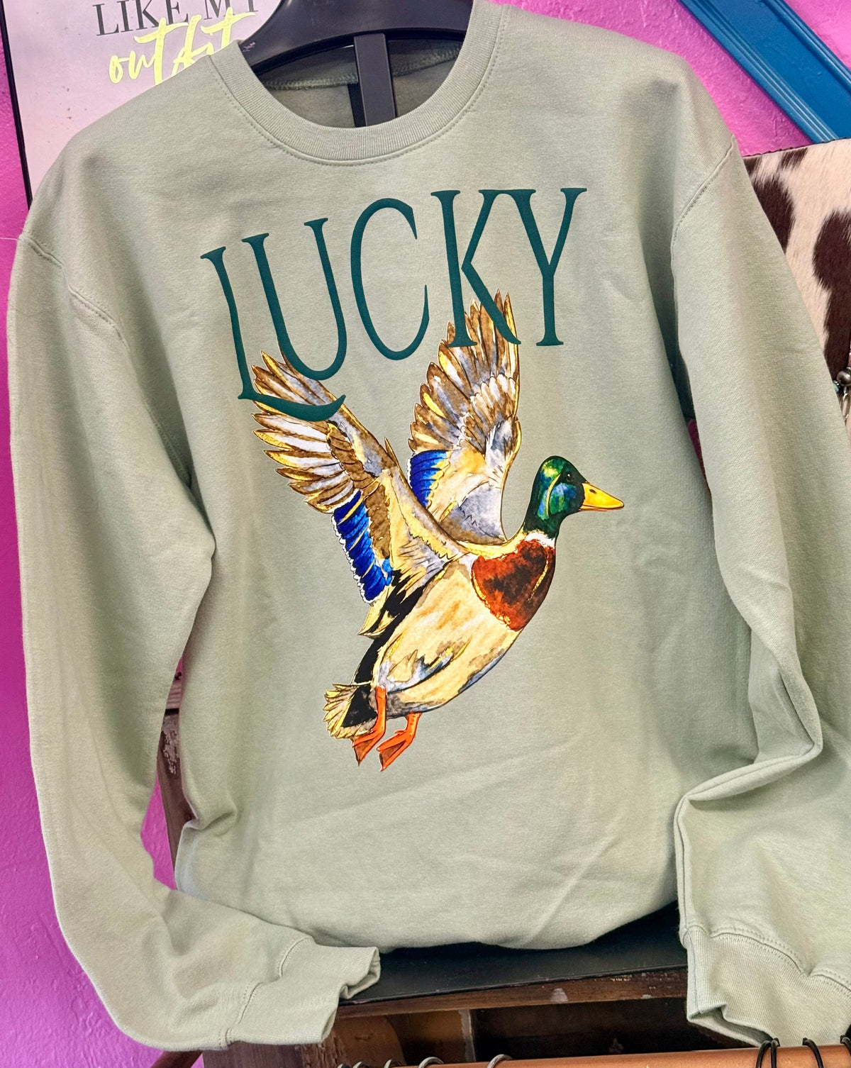 Lucky Duck Graphic Sweater
