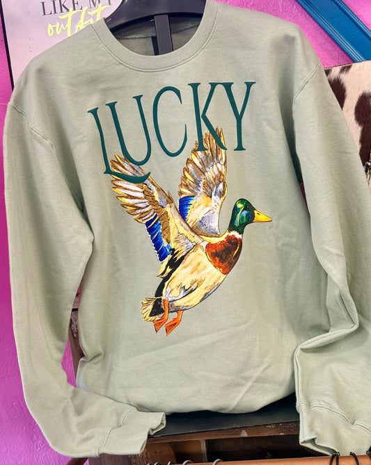 Lucky Duck Graphic Sweater