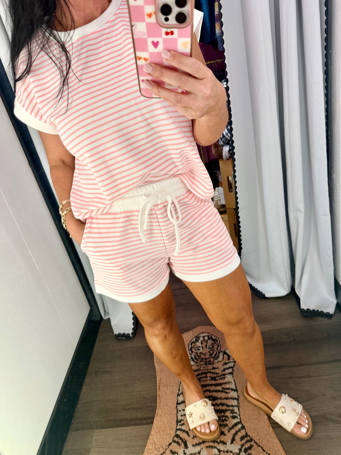 The Seaside Cowgirl Striped Set