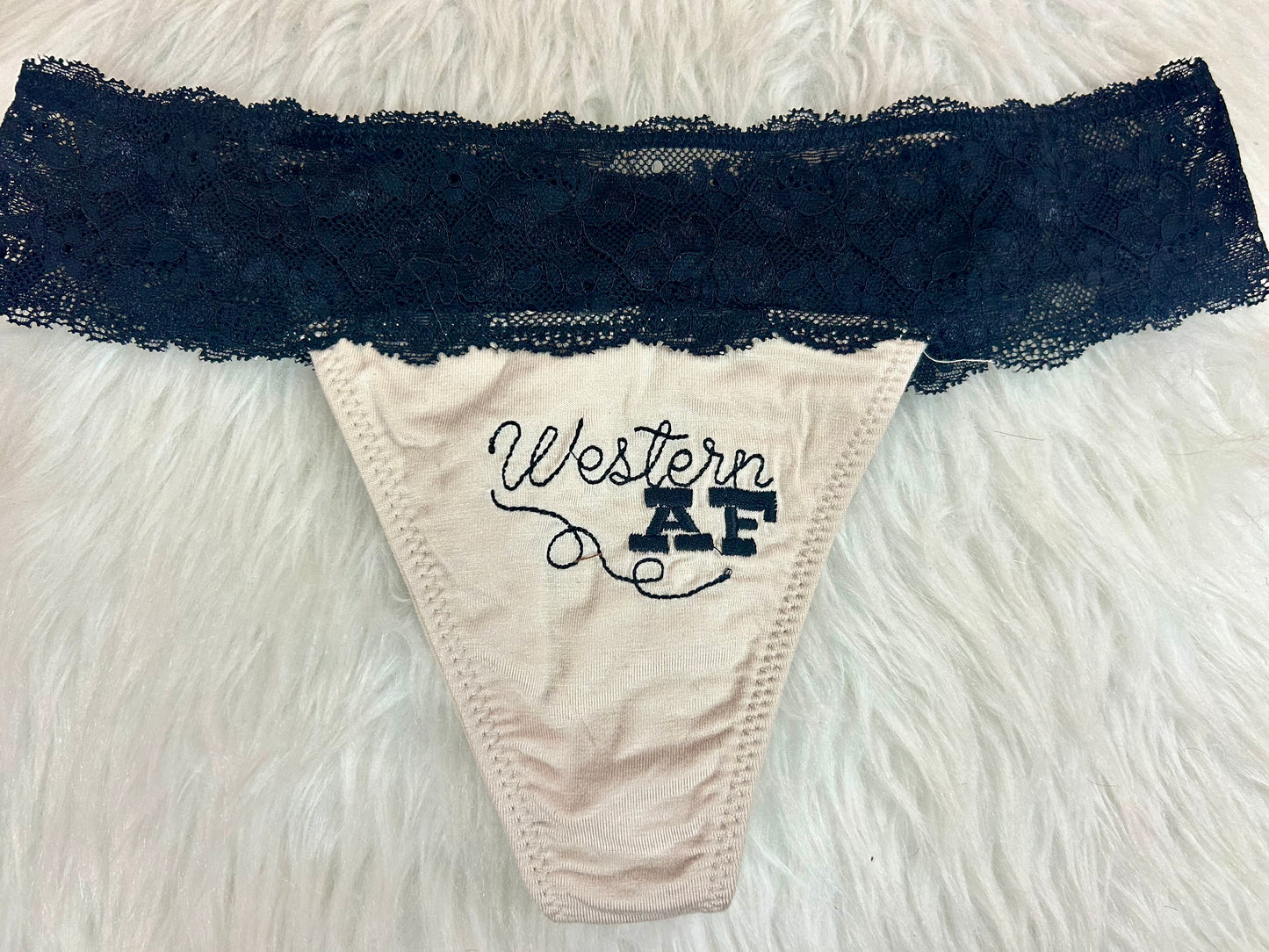 Embroidered Punchy Thongs