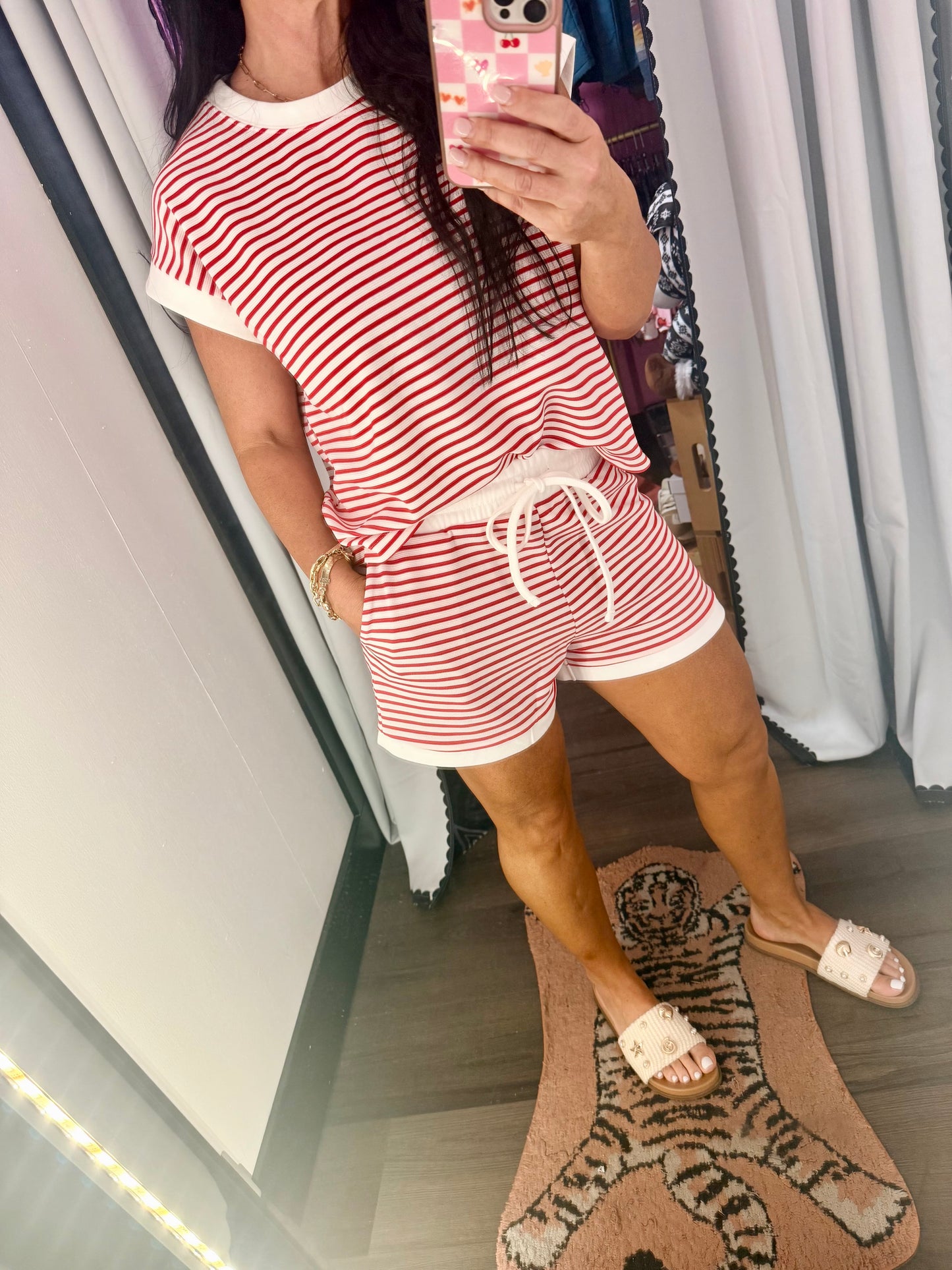 The Seaside Cowgirl Striped Set