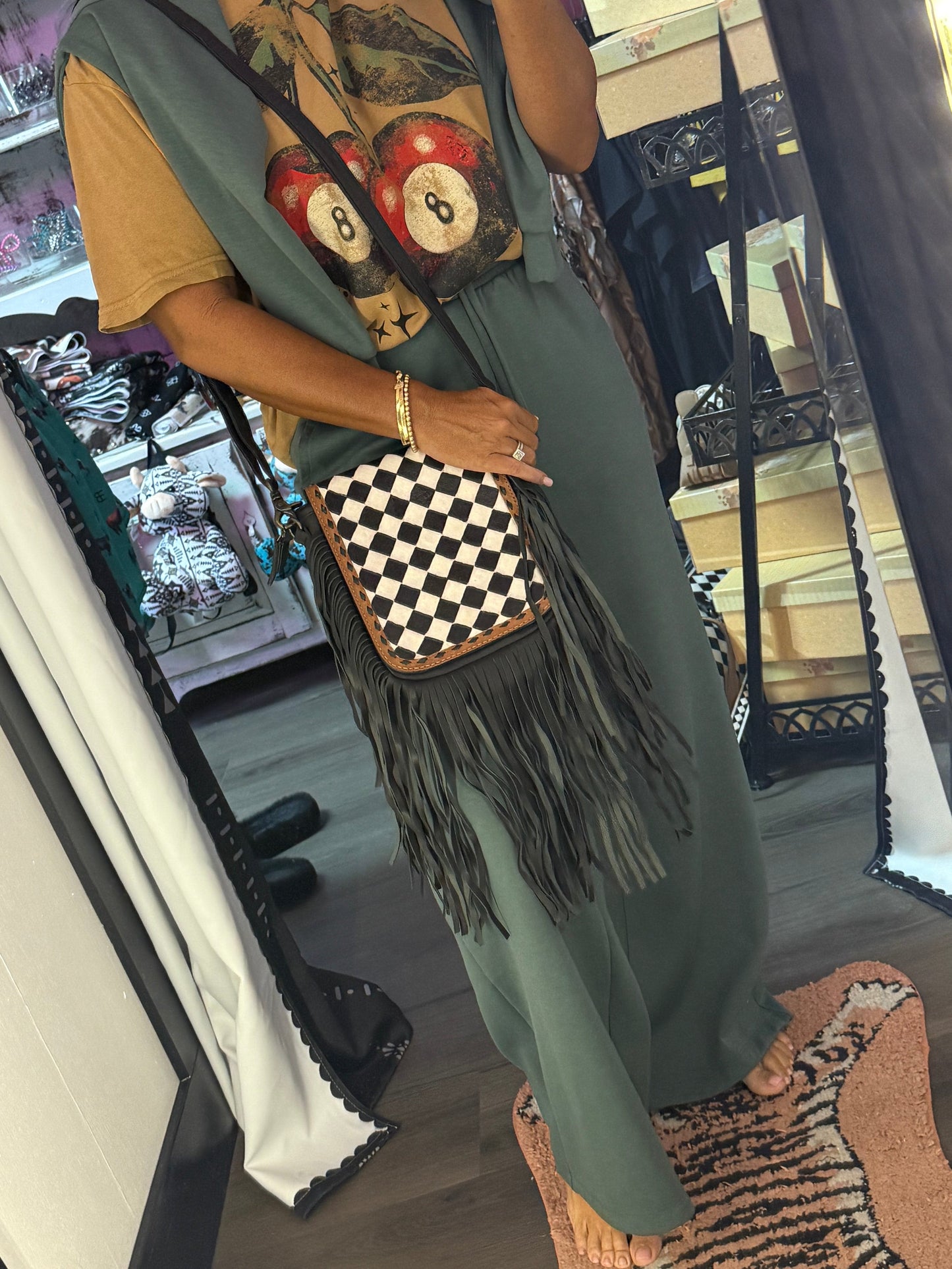 Checkered Fringe With Benefits