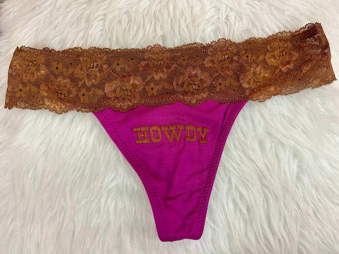 Embroidered Punchy Thongs