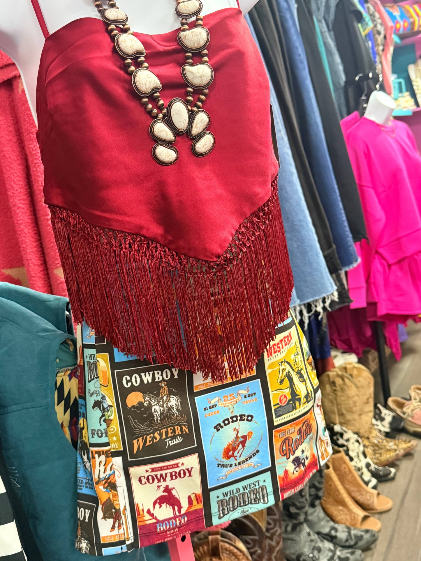 Cowboy Collage Skort