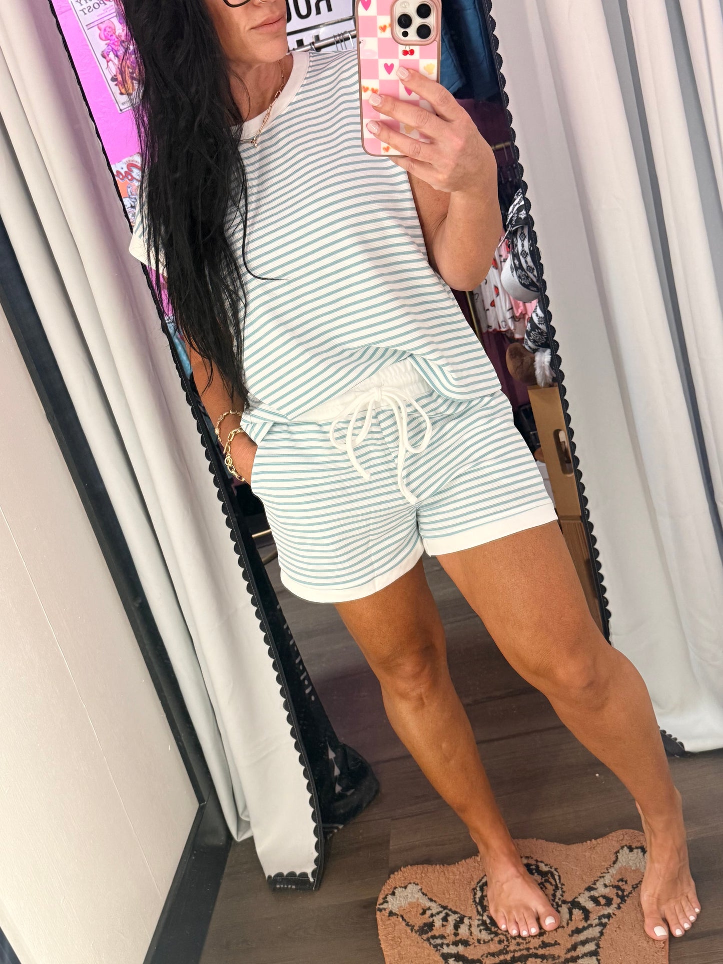 The Seaside Cowgirl Striped Set