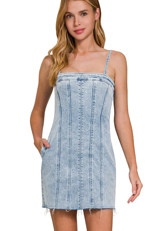 The Coastal Cowgirl Denim Mini