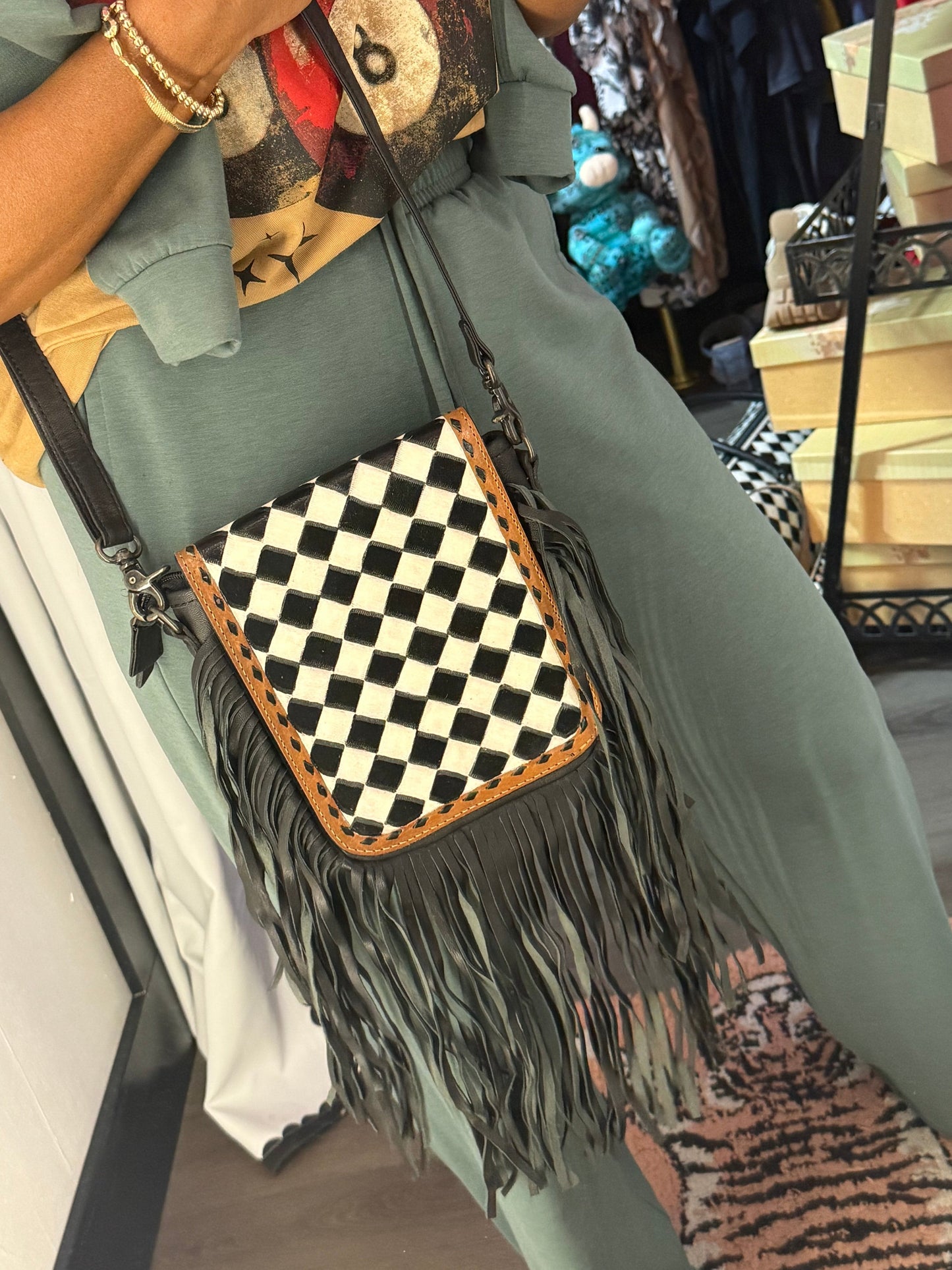 Checkered Fringe With Benefits